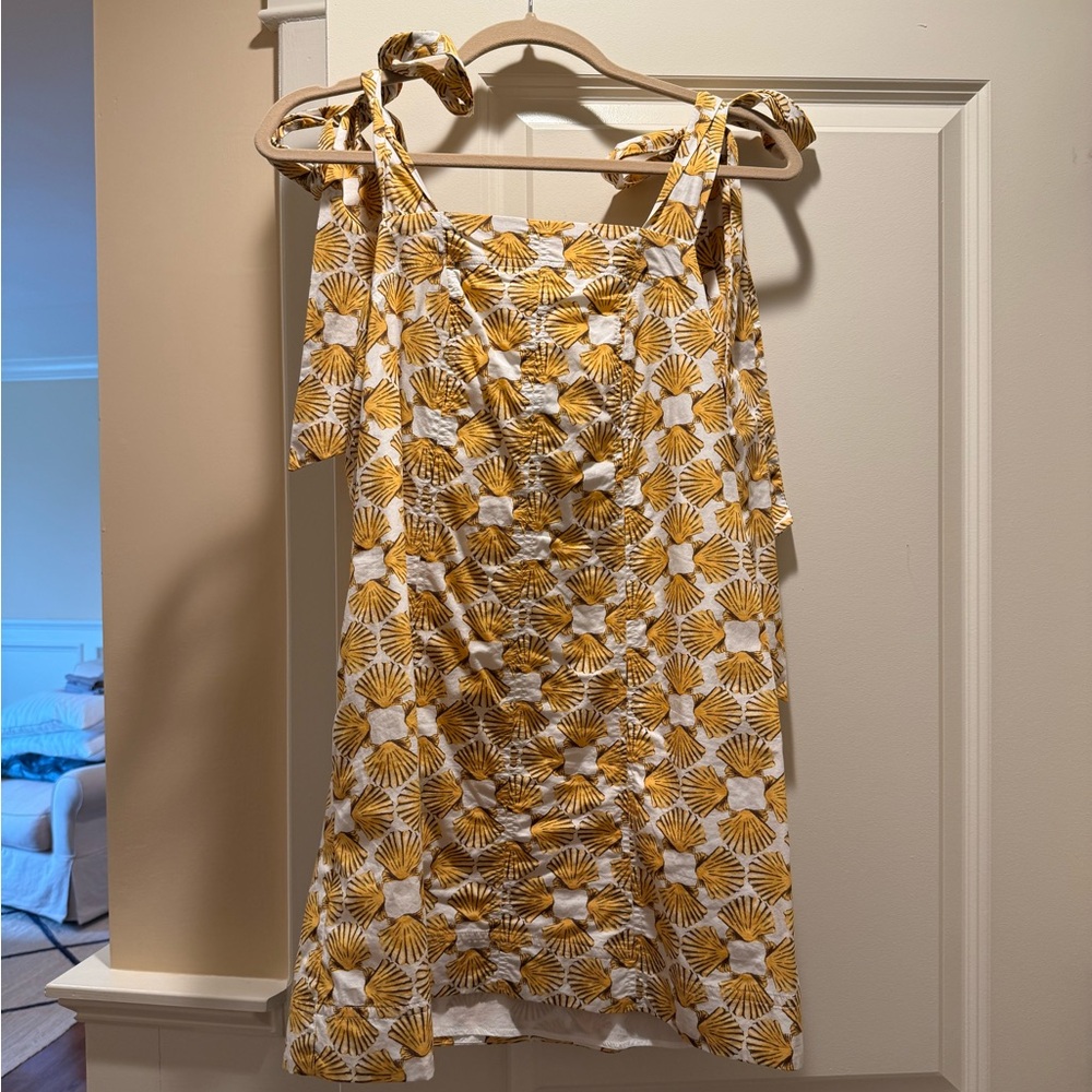 Anthro seashell print mini dress